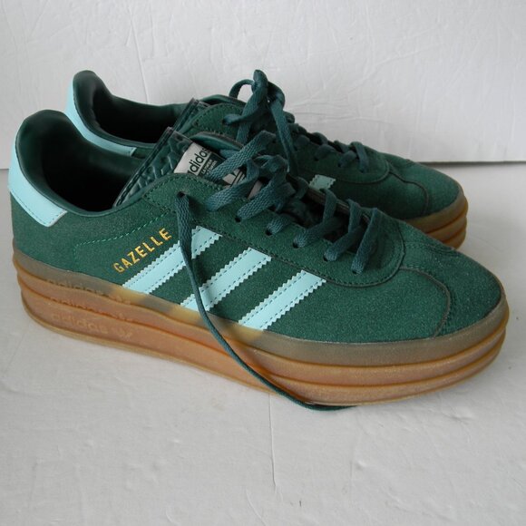 Adidas Gazelle Sneakers TEAL SUEDE/TURQUOISE WM'S SZ 8 - Picture 1 of 8
